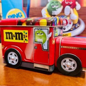 1990s M&M Candy Tin Car And School Bus